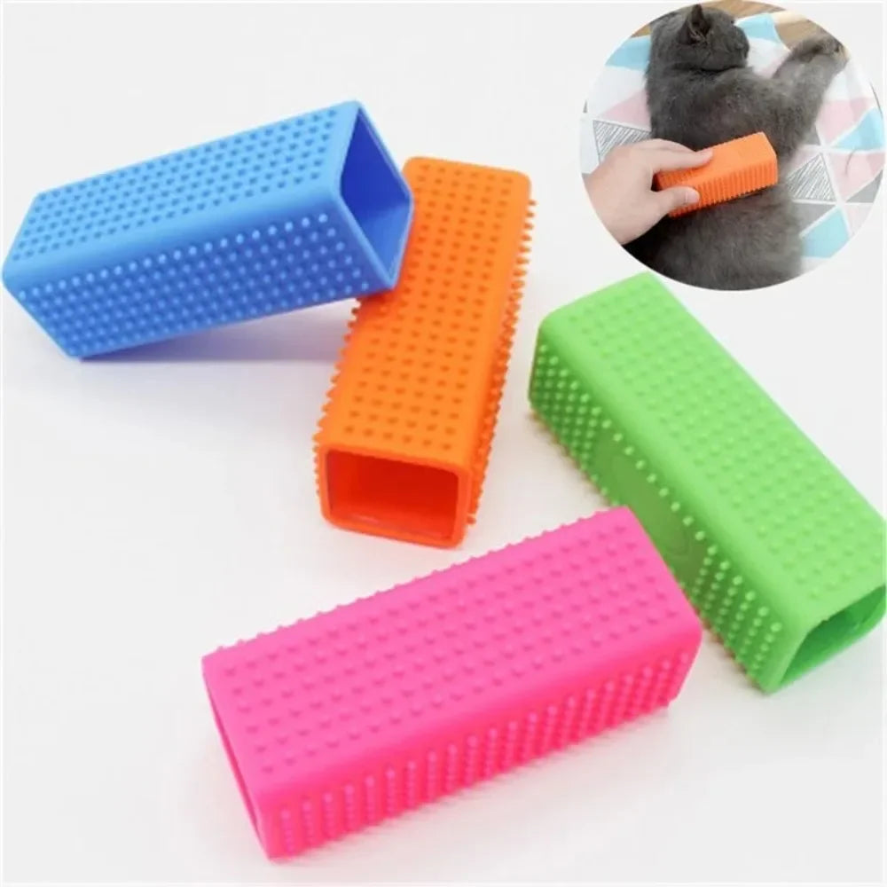Silicone Pet Hair Remover Brush for Dogs & Cats – Reusable Fur Cleaner for Furniture, Carpets, Clothes & Cars