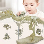 70cm DIY T-Rex Dinosaur Skeleton Model – Jurassic Fossil Assembly Ornament