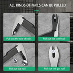 Heavy Duty Nail Puller Tool – Carbon Steel Crowbar Nail Remover for Woodworking, Construction & Home Repair