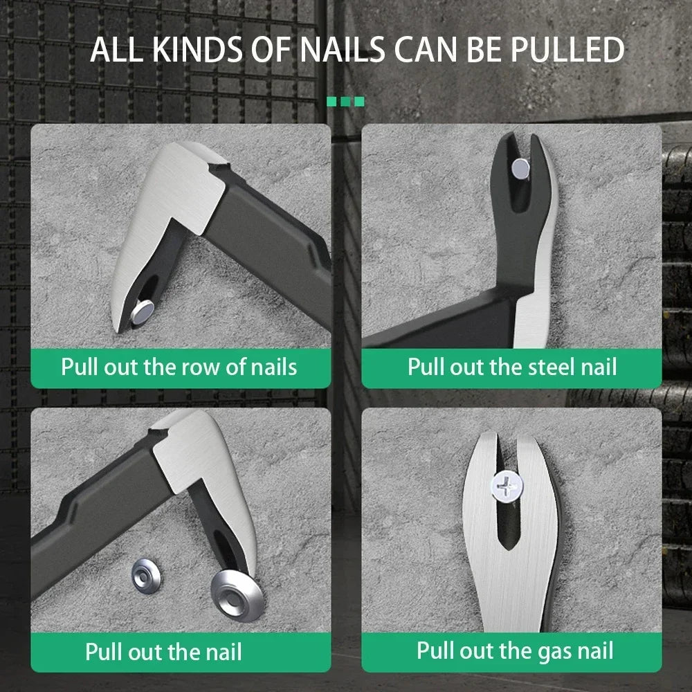 Heavy Duty Nail Puller Tool – Carbon Steel Crowbar Nail Remover for Woodworking, Construction & Home Repair