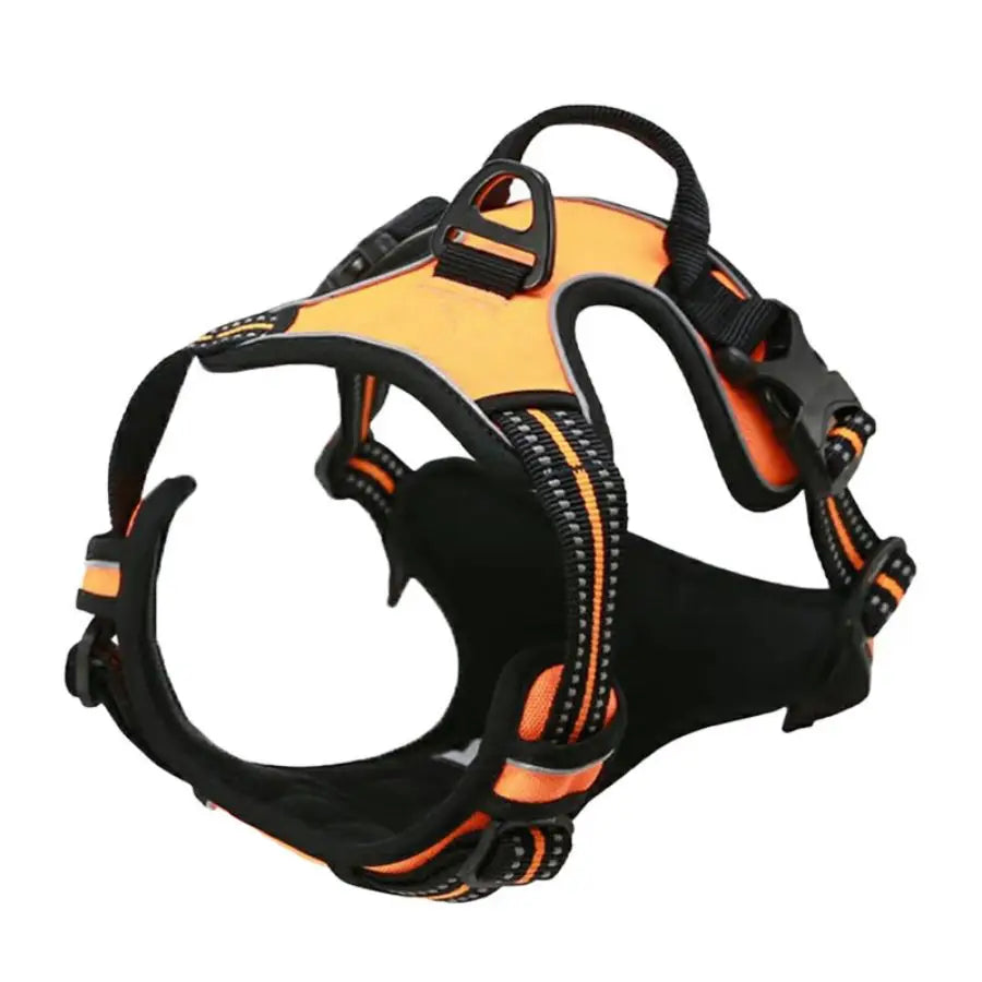 No Pull Dog Harness – Heavy Duty Reflective Front Clip Vest Harness with Easy Control Handle for Large Dogs