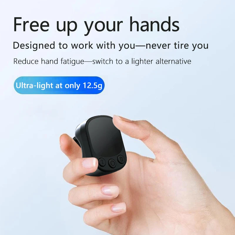 Bluetooth Mouse Ring Remote Control with Touchpad – Smart Screen Clicker & Scrolling Ring for Android and iOS
