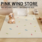 Cute Cartoon Waterproof Pet Floor Mat – PVC Anti-Scratch Dog & Cat Rug