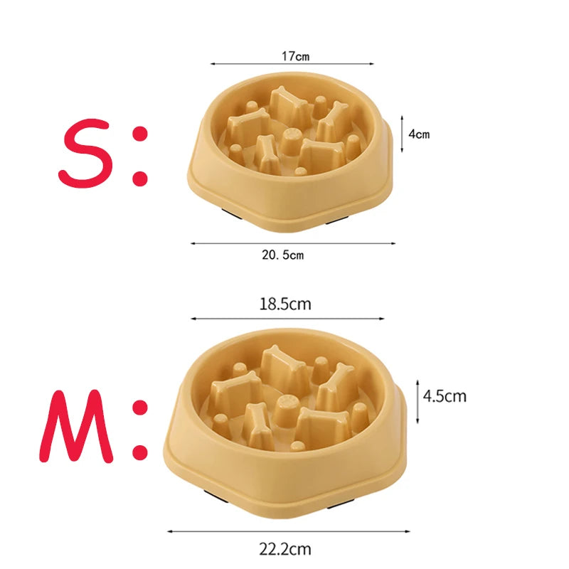 Slow Feeder Dog Bowl – Anti-Slip Puzzle Bowl for Small, Medium & Large Dogs