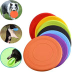Durable Dog Frisbee Toy – Soft TPR Flying Disc for Fetch, Training, Outdoor Play & Water Games
