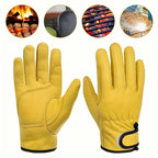 PU Leather Work Gloves for Gardening, Driving, Motorcycle Riding and Welding