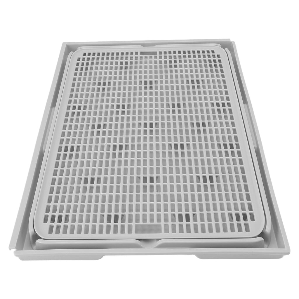 TOPINCN Double Layer Cat Litter Mat – Washable Anti-Slip Cat Litter Catcher Mat for Litter Box Floor Protection (41×28cm)