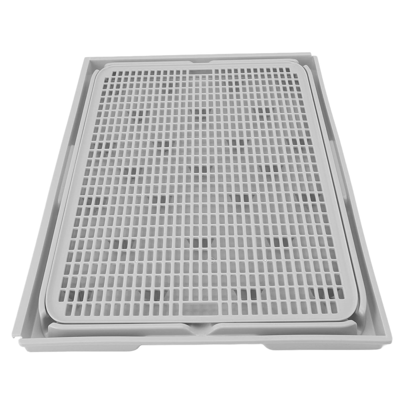 TOPINCN Double Layer Cat Litter Mat – Washable Anti-Slip Cat Litter Catcher Mat for Litter Box Floor Protection (41×28cm)