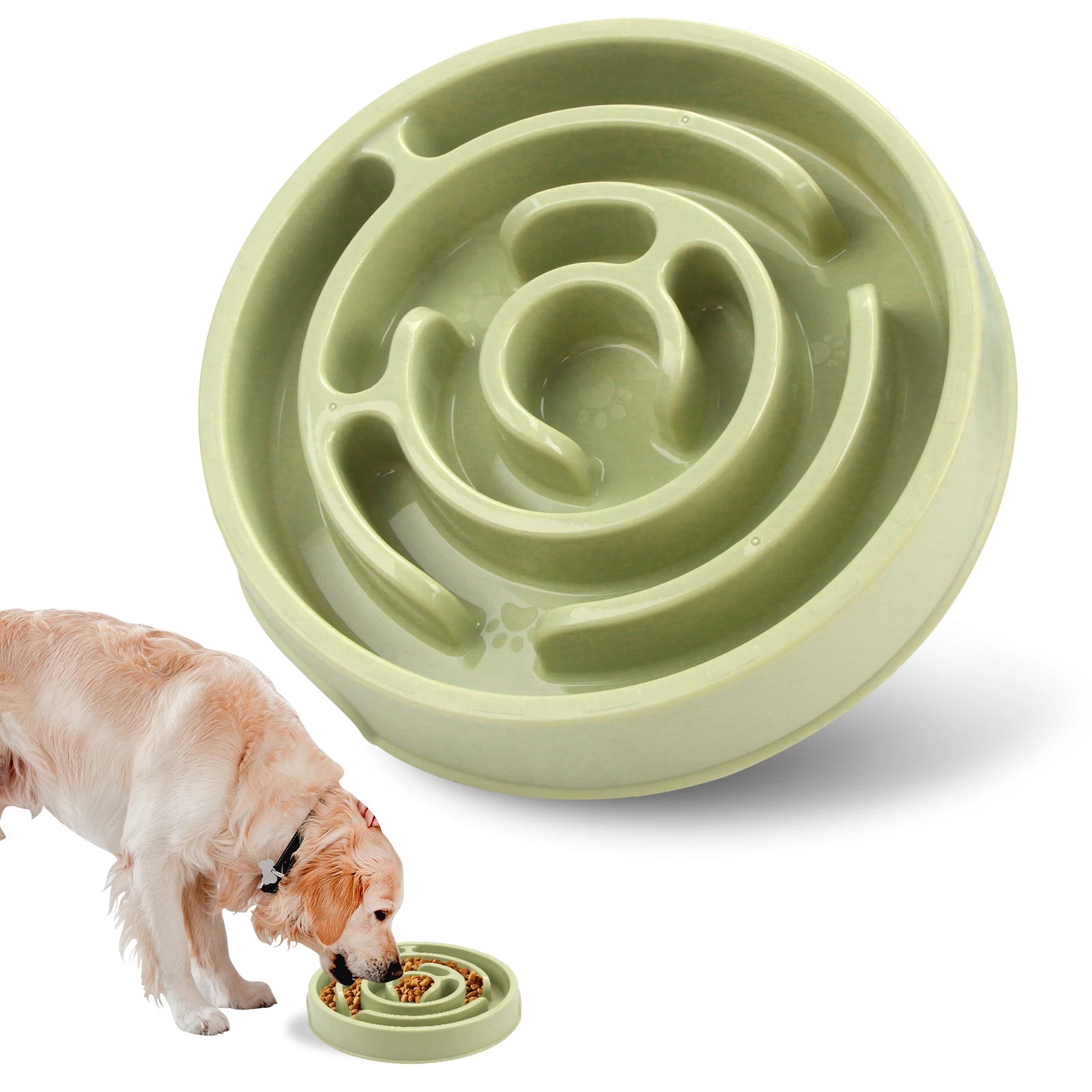 Slow Feeder Dog Bowl – Anti-Gulp Maze Design for Small, Medium & Large Dogs
