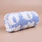 Cartoon Elephant Pet Blanket for Dogs and Cats | Soft Cozy Flannel Throw for Puppies & Kittens