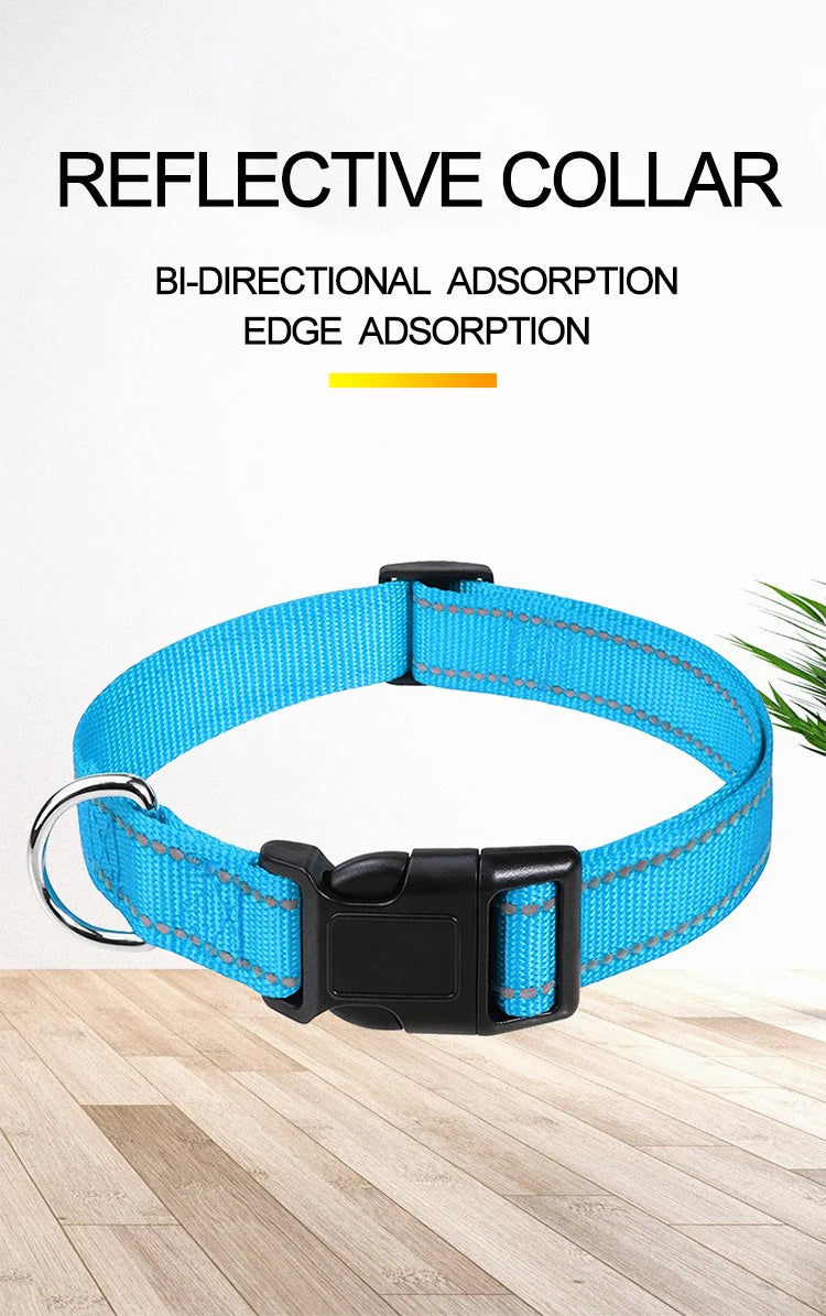 Decorative Choker Dog Collar for Small Puppies – Adjustable Nylon Pet Neck Collar