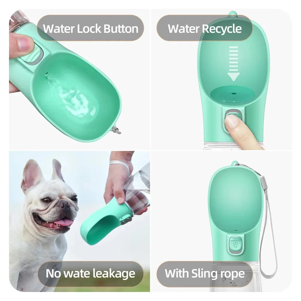Portable Dog Water Bottle – Leak-Proof Travel Drinking Cup for Dogs & Cats