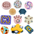 Dog Puzzle Slow Feeder Bowl – Interactive IQ Food Dispenser for Dogs & Cats