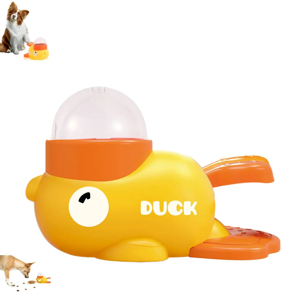 Duck-Shaped Slow Feeder Dog Bowl – Anti-Choking Interactive Snack Dispenser