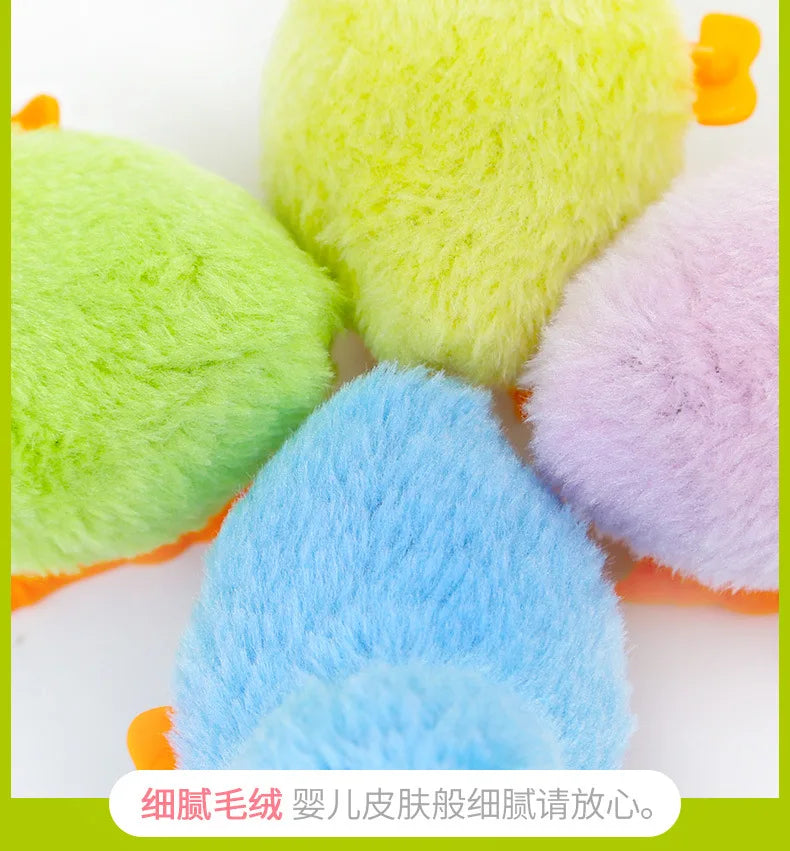 Wind Up Chicken Cat Toy Interactive Jumping Walking Plush Toy for Cats