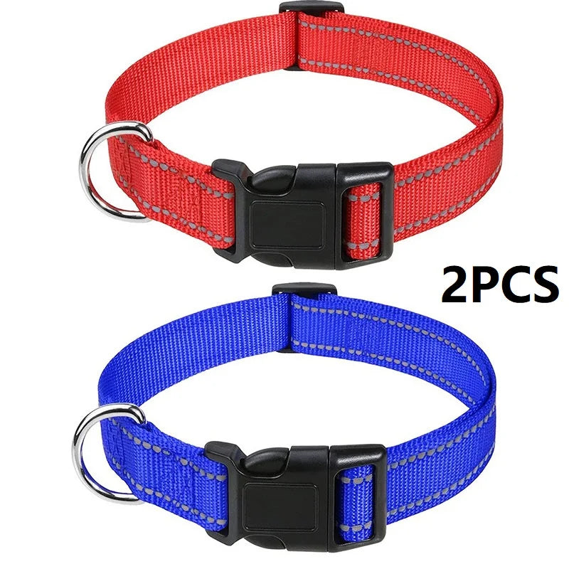 Decorative Choker Dog Collar for Small Puppies – Adjustable Nylon Pet Neck Collar