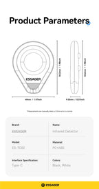 Essager Camera Infrared Detector Safe&Anti-Peeping Protection Detector Hotel Pinhole Lens Detect Security Alarm Anti Spy Candid
