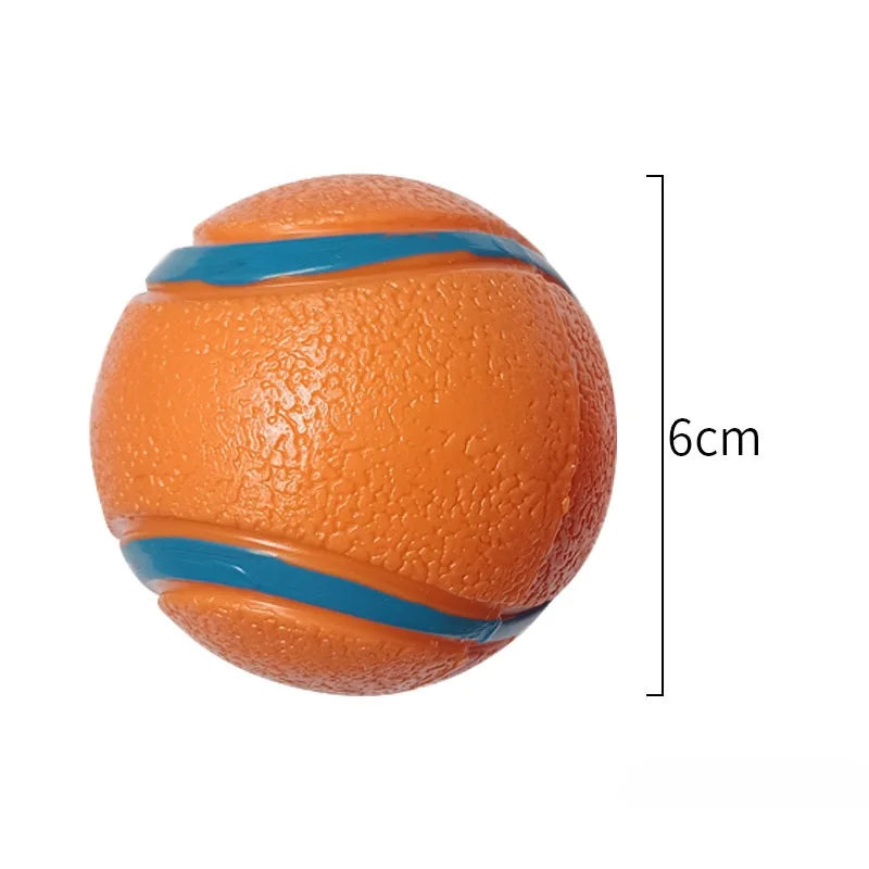 Dog Fetch Ball Toy – Tough Rubber Chew & Elastic Jumping Ball for Large, Medium and Small Dogs