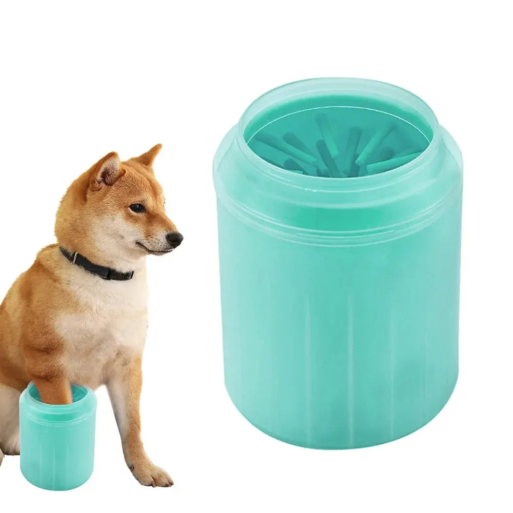 Pet Paw Washing Cup – Dog & Cat Foot Cleaner Tool with Soft Silicone Brush