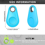 GPS Tracker Mini Smart Anti-Lost Bluetooth Finder for Pets Kids Bags Keys Wallet | Wireless Locator and Selfie Remote