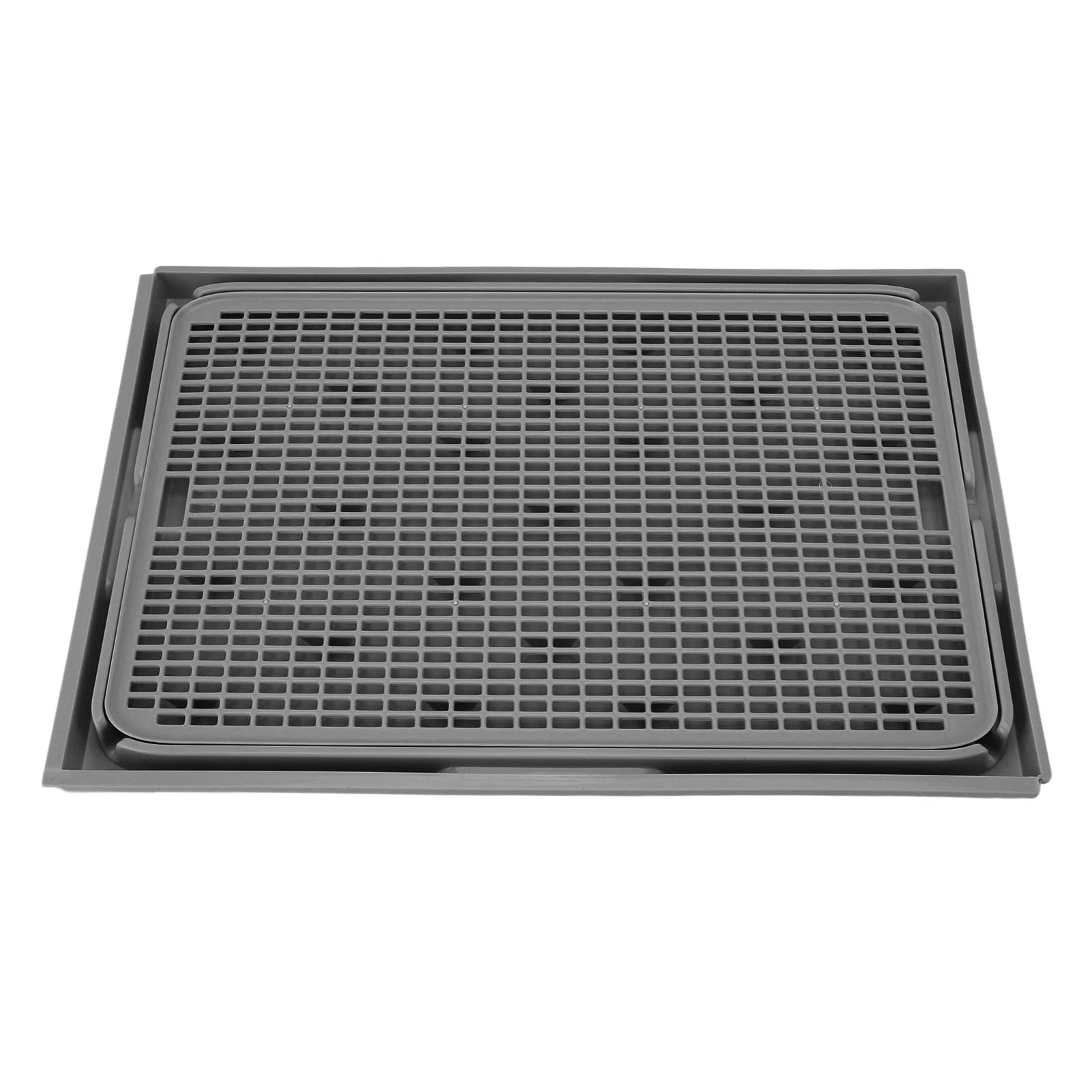 TOPINCN Double Layer Cat Litter Mat – Washable Anti-Slip Cat Litter Catcher Mat for Litter Box Floor Protection (41×28cm)