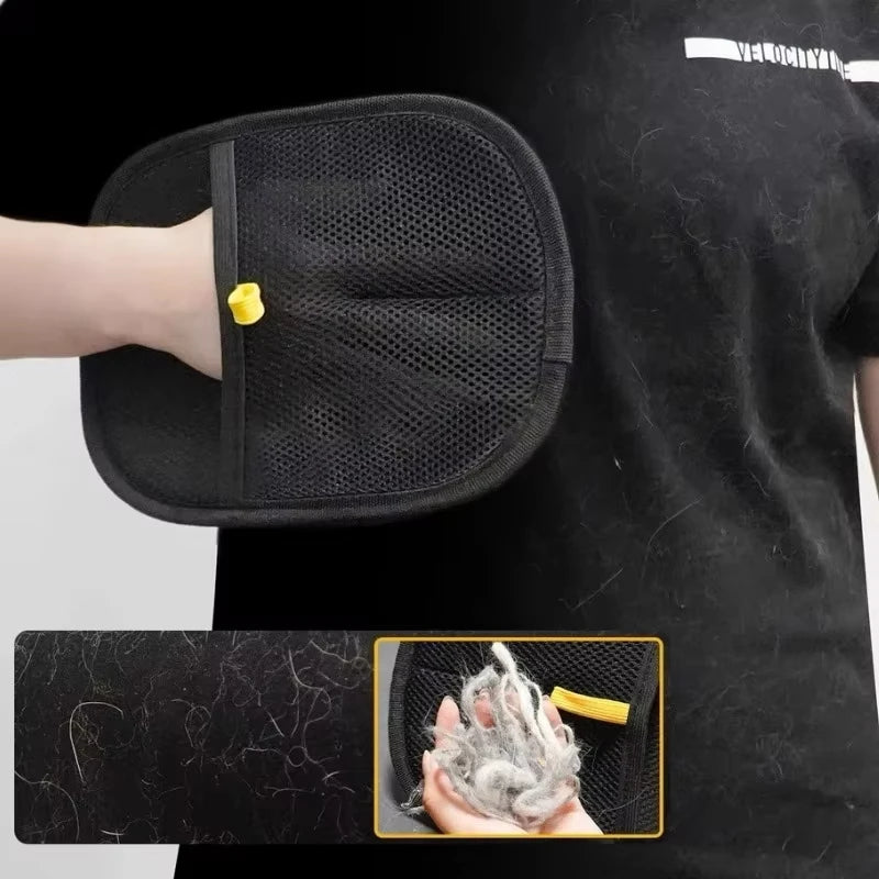 Pet Hair Remover Glove Brush – Washable Grooming & De-Shedding Mitt for Cats & Dogs