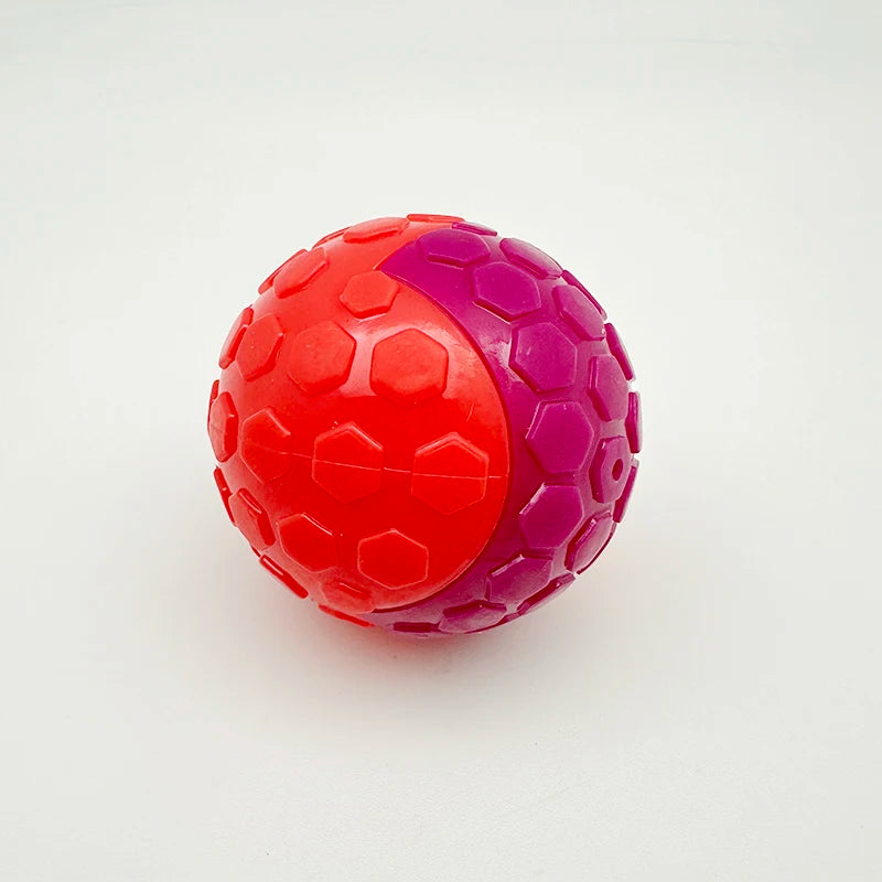 Interactive Dog Sound Rubber Toy Ball – Educational Squeaky Training and Boredom Relief Toy for Dogs