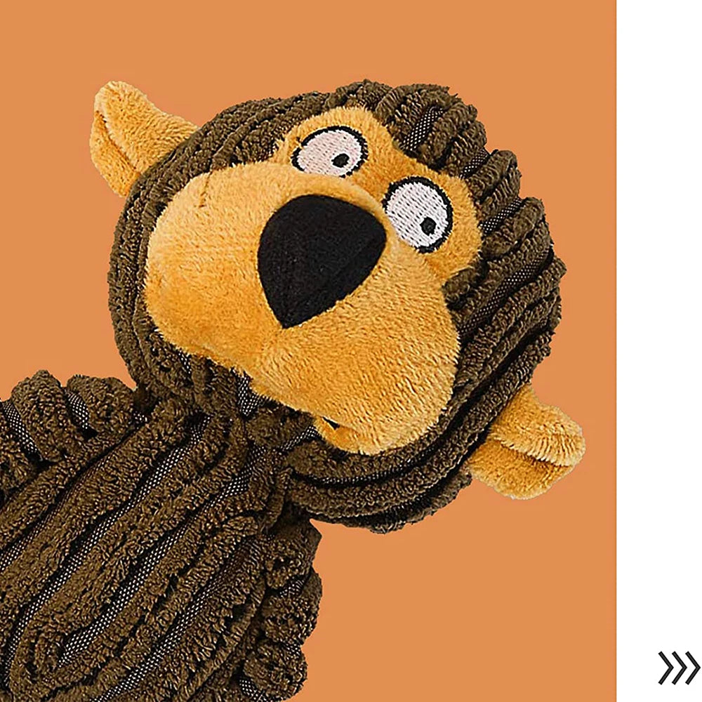 Squeaky Plush Puppy Toy – Cute Monkey Chew Toy for Teething, Training & Interactive Play