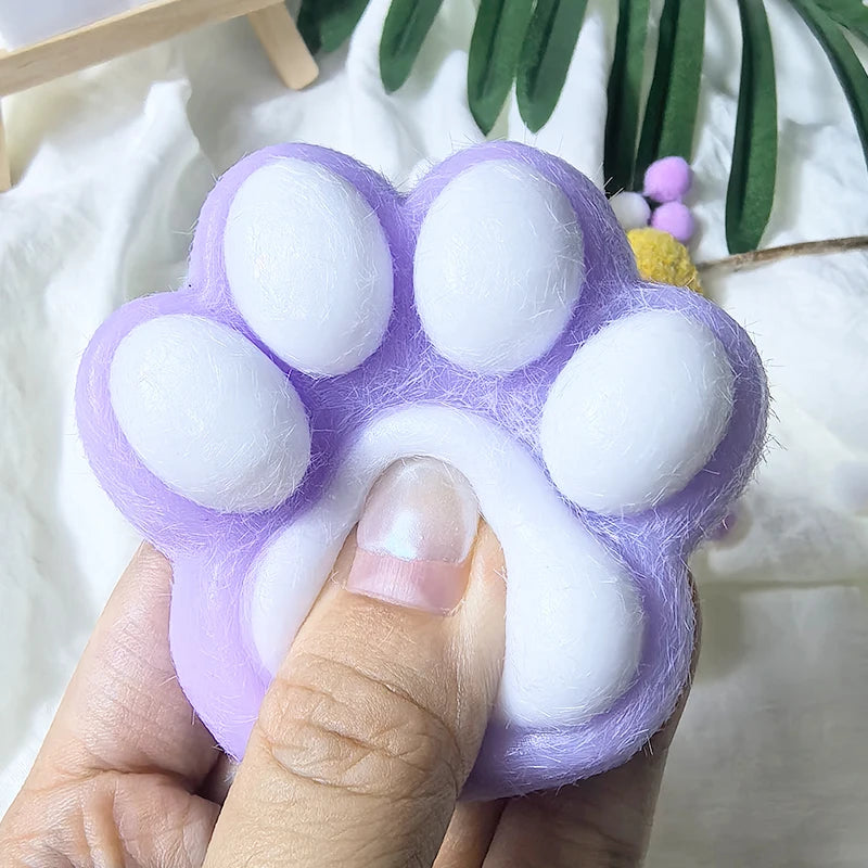 Cat Paw Squishy Toy Cute Soft Stress Relief Squeeze Fidget Toy