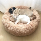 Super Soft Plush Cat Bed – Washable Donut Pet Bed for Cats and Small Dogs