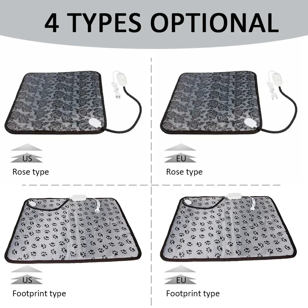 Waterproof Pet Heating Pad for Dogs and Cats | Electric Winter Heated Mattress with Temperature Control