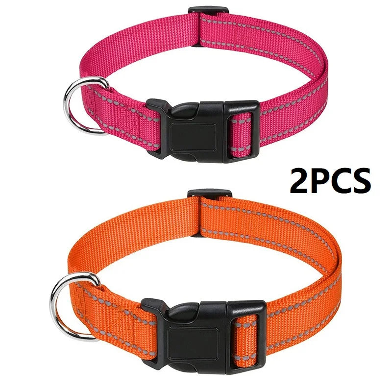 Decorative Choker Dog Collar for Small Puppies – Adjustable Nylon Pet Neck Collar