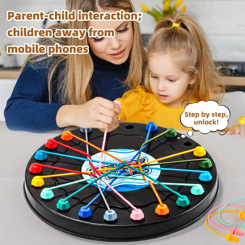 Rope Breaking Challenge Puzzle Toy – Logic Training Knot Untangle Game for Kids and Family Brain Development Toy