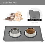 Silicone Pet Feeding Mat – Waterproof Non-Slip Dog & Cat Food Bowl Placemat