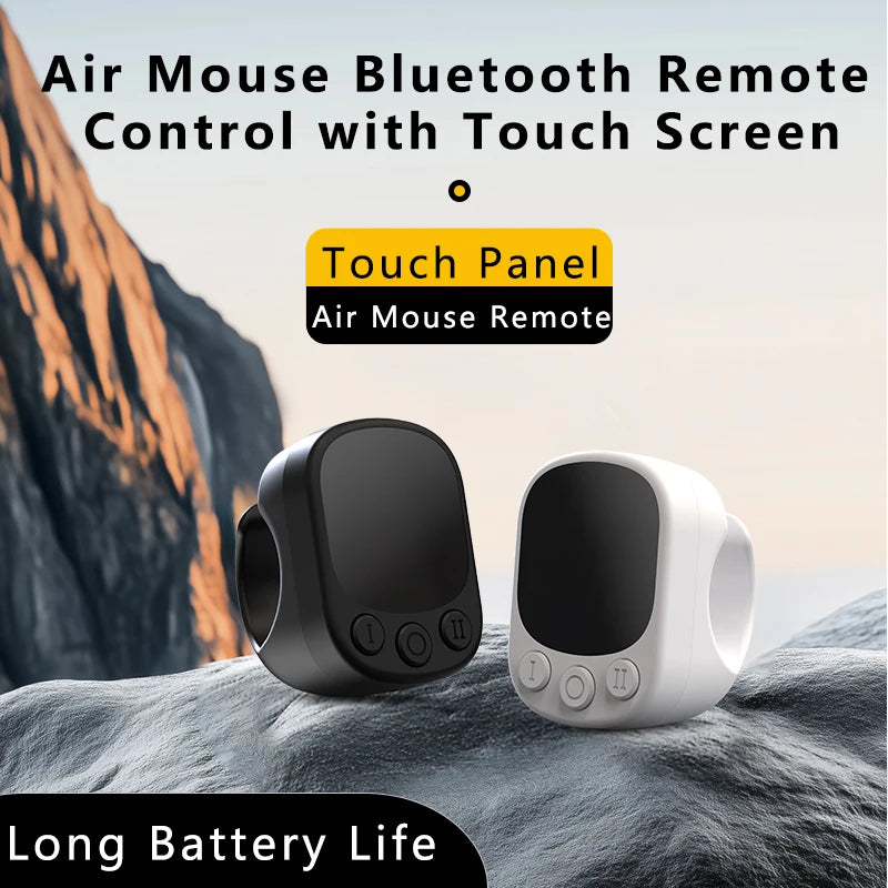 Bluetooth Mouse Ring Remote Control with Touchpad – Smart Screen Clicker & Scrolling Ring for Android and iOS