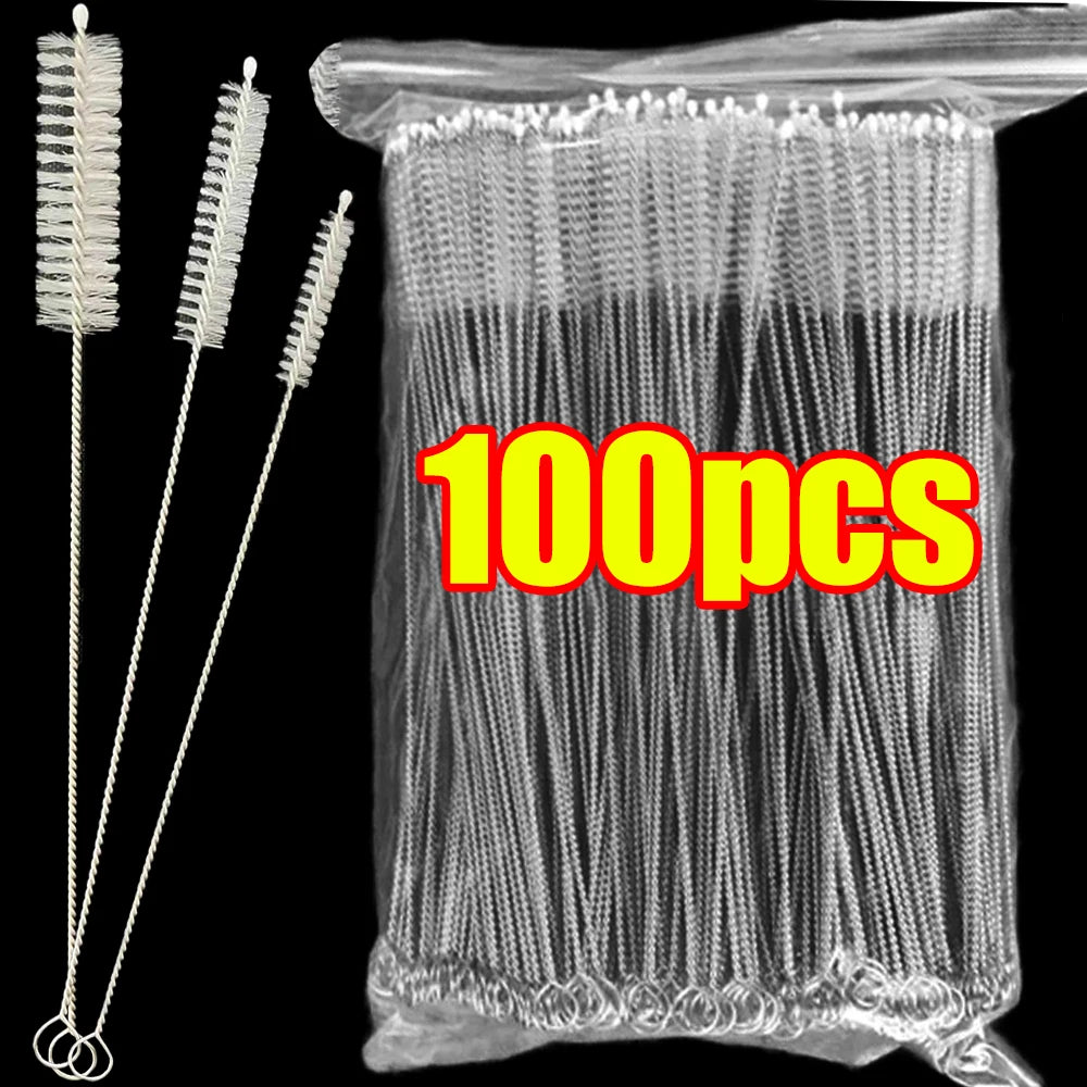 Reusable Straw Cleaning Brush Kit – Nylon Tube & Bottle Cleaner Set for Straws, Bottles & Cups