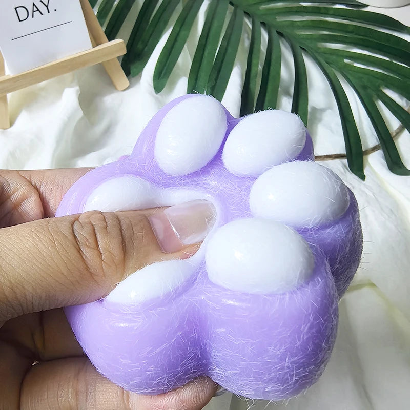 Cat Paw Squishy Toy Cute Soft Stress Relief Squeeze Fidget Toy