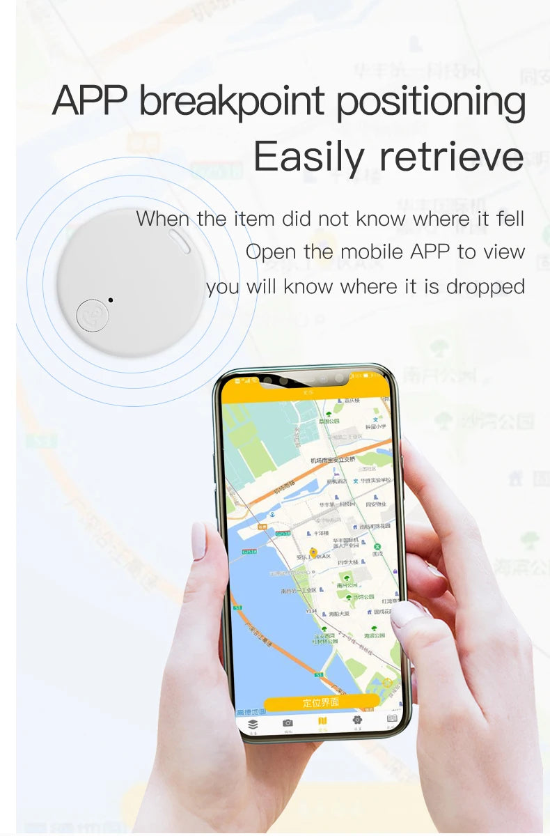 Mini Bluetooth Anti-Lost Tracker for Keys & Pets