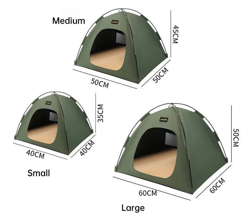 Tent Shape Cat Beds Removable Convenient Storage Pet Bed Portable Outdoor Travel Sunshade Cat and Dog Tent Pet Essentials