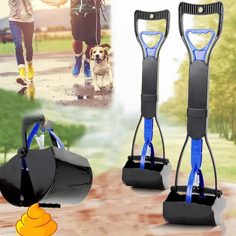 Dog Pooper Scooper with Long Handle – Easy Clean Pet Waste Picker Tool