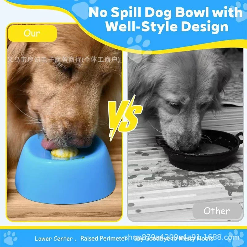 Pet Lick Bowl Slow Feeder – Non-Slip Silicone Mat for Dogs & Cats