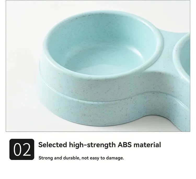 Double Stainless Steel Pet Bowls with Non-Slip Base (Food & Water)