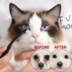 Pet Tear Stain Remover Paste for Dogs and Cats – Gentle Eye Cleaner and Eye Booger Remover with Soft Brush