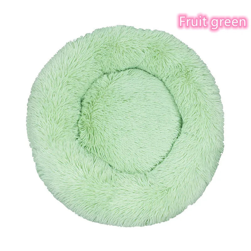 Super Soft Plush Cat Bed – Washable Donut Pet Bed for Cats and Small Dogs