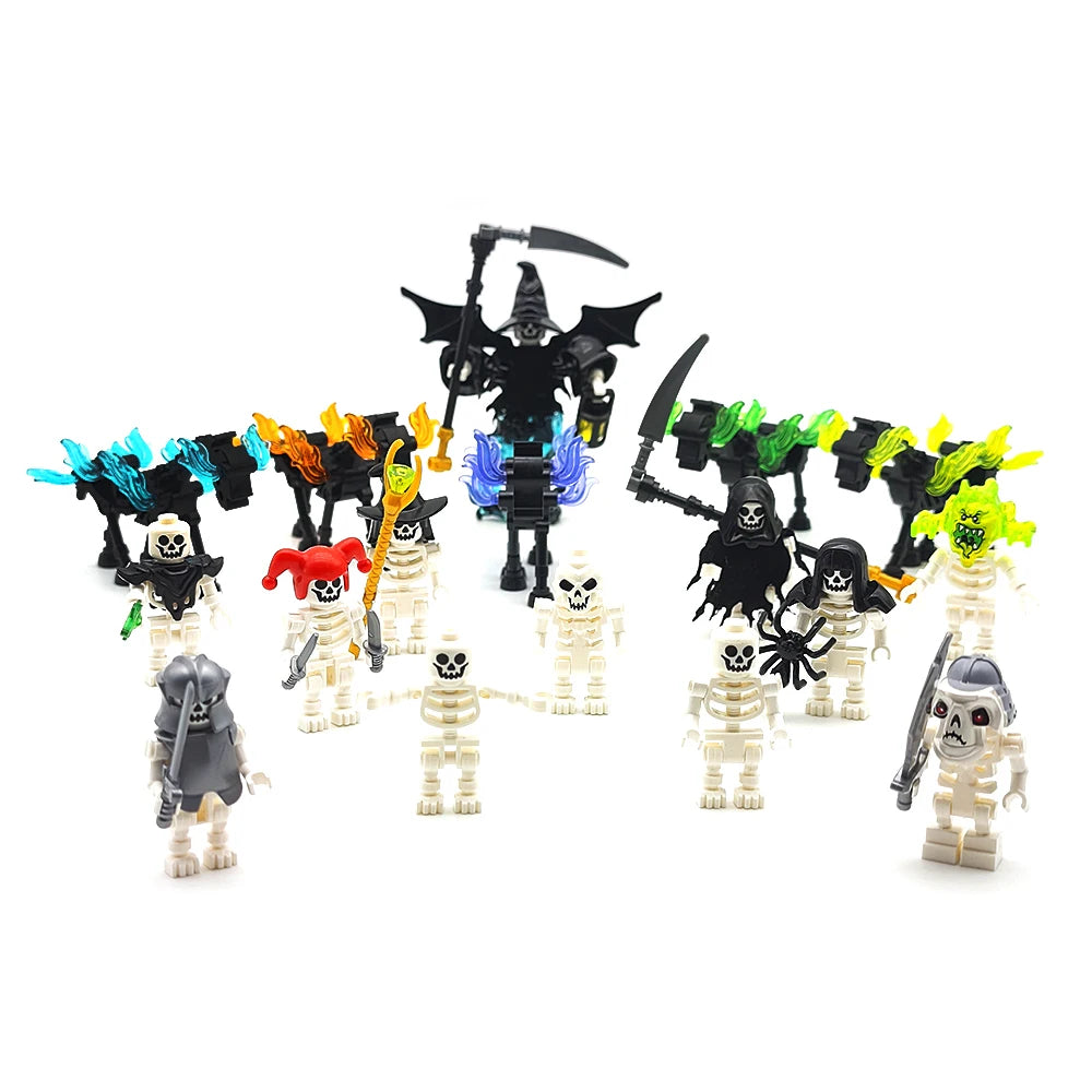 Halloween Skeleton Army Mini Building Blocks – DIY Skeleton Character Model