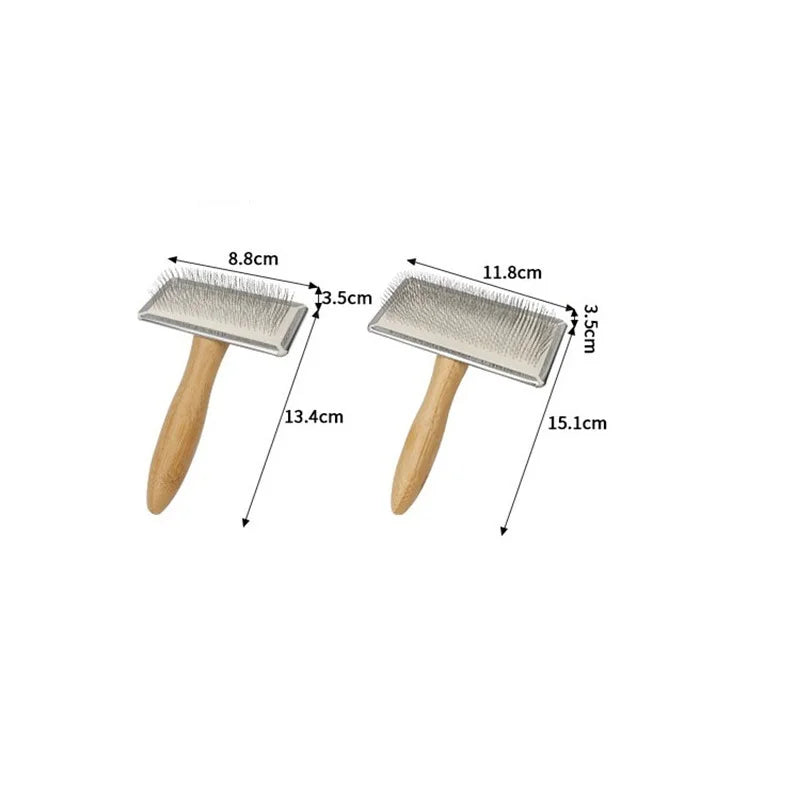Wooden Pet Grooming Brush for Dogs & Cats | Long Hair Detangling Comb GSZ05