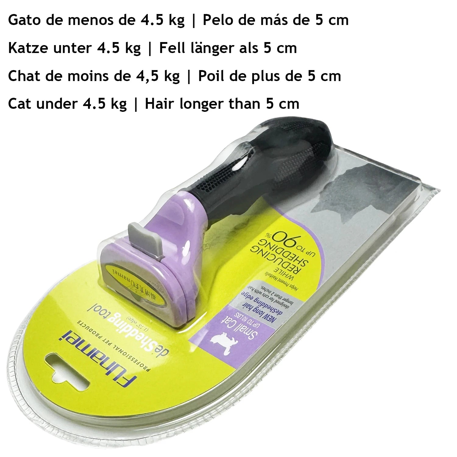 Dog & Cat Deshedding Grooming Brush | Undercoat Hair Remover Comb for Long & Short Hair