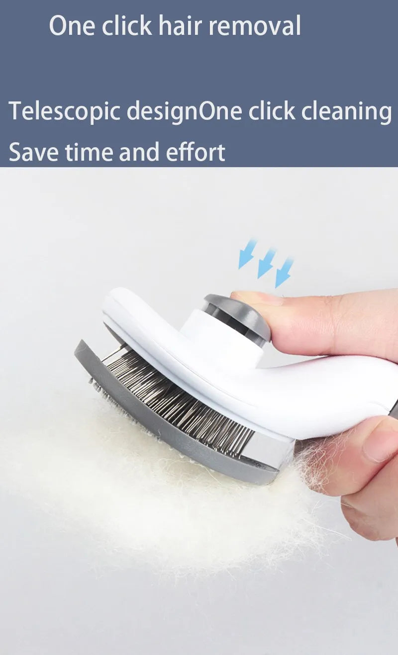 Pet Hair Remover Slicker Brush for Dogs & Cats – Grooming & Deshedding Tool