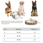 Handmade Fashion Dog Collar for Small Medium and Large Dogs – Colorful Reflective Pet Neck Collar