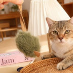 Interactive Mouse Plush Cat Toy – Squeaky Bite-Resistant Kitten Chew Toy